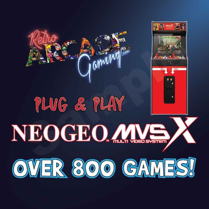 Over 800 Games for the Neo Geo MVSX On A USB Flash Drive! Ships FAST & Free Worldwide!