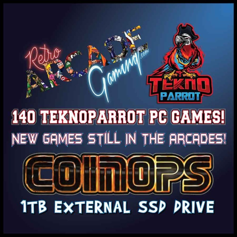 140 Of The Latest Arcade Games Still In Arcades Are Now Available In Your Home From Teknoparrot On A 1TB SSD Drive!