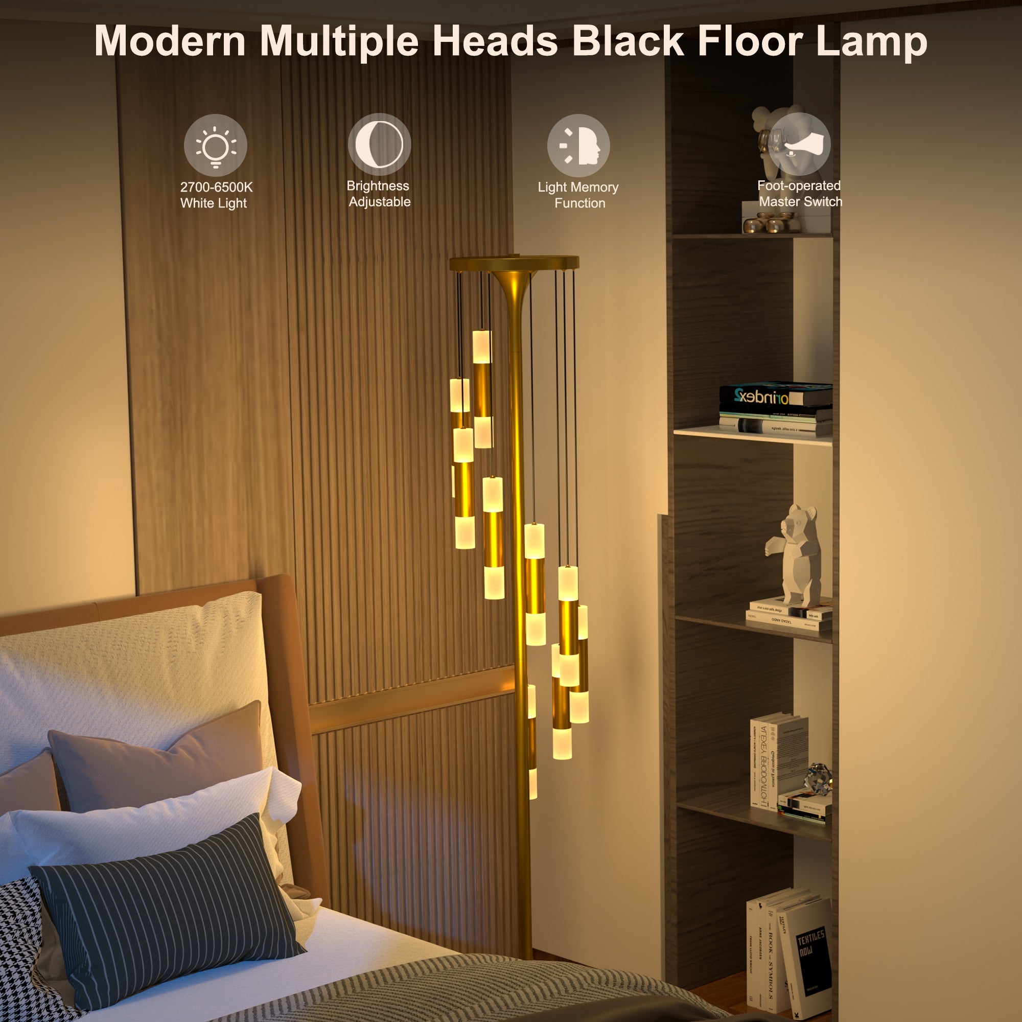 71 inch Tall Dimmable Standing LED Floor Lamp-1
