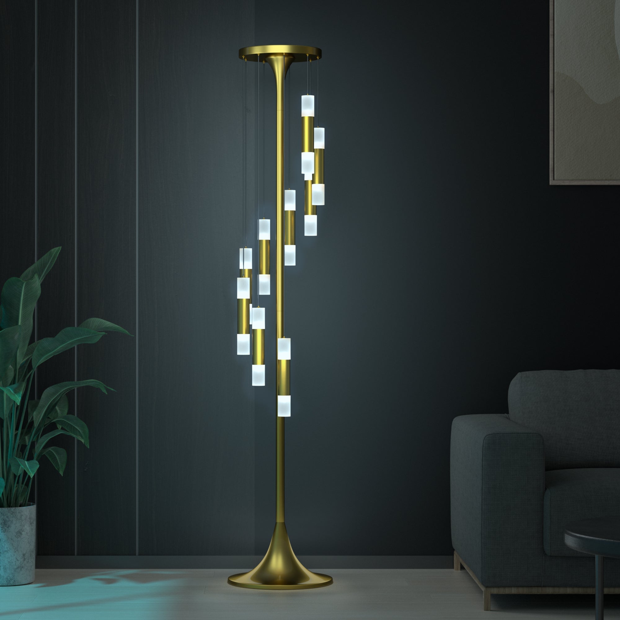 71 inch Tall Dimmable Standing LED Floor Lamp-0