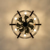 Load image into Gallery viewer, Caged Ceiling Fans with 6 LED Lights-3