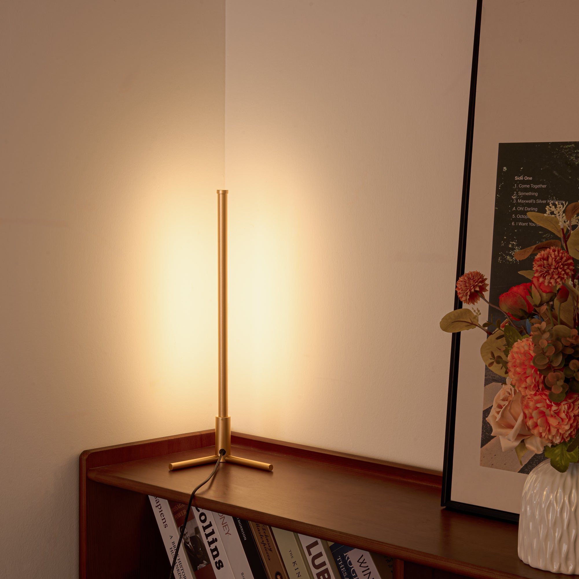 RGBCW Corner Table Lamp - Golden-1
