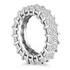 Load image into Gallery viewer, Exquisite 14k White Gold Emerald Cut Diamond Eternity Ring