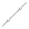 Load image into Gallery viewer, 14k White Gold Anklet with Puffed Heart Design