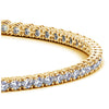 Load image into Gallery viewer, 14k Yellow Gold Round Diamond Tennis Bracelet (3 cttw)