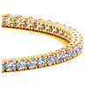Load image into Gallery viewer, 14k Yellow Gold Round Diamond Tennis Bracelet (5 cttw)