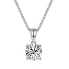 Load image into Gallery viewer, 1 Carat Moissanite Diamond Pendant Necklace 925 Sterling Silver MFN8140
