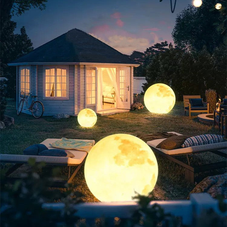 3D Moon Indoor & Outdoor Floor Lamp-0