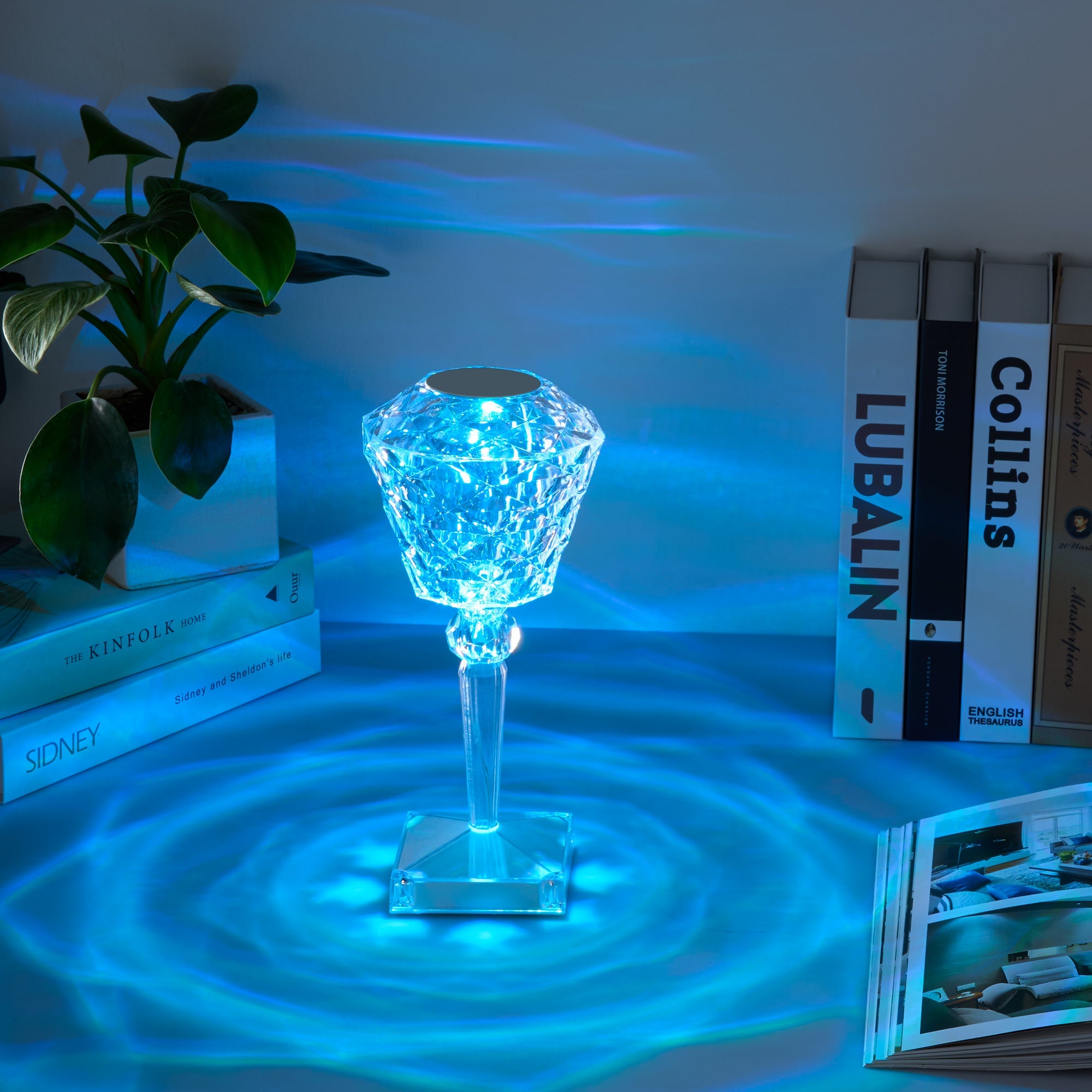 Rose Table Lamp Crystal Light-0