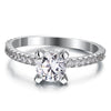 Load image into Gallery viewer, 1 Carat Created Diamond Engagement Sterling 925 Silver Ring XFR8026
