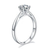 Load image into Gallery viewer, 1 Carat Moissanite Diamond Classic 6 Claws Engagement 925 Sterling Silver Ring M