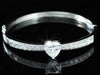 Load image into Gallery viewer, 4 Carat Heart Created Diamind Wedding Bridesmaid Bangle XB041
