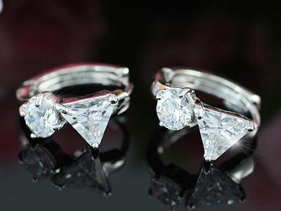 1 Carat Created Diamonds Bling Huggie Earrings XE332