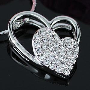 Heart Pendant Necklace use Swarovski Crystal XN081