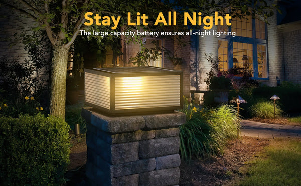 Outdoor Solar Powered Post Cap Lights-5