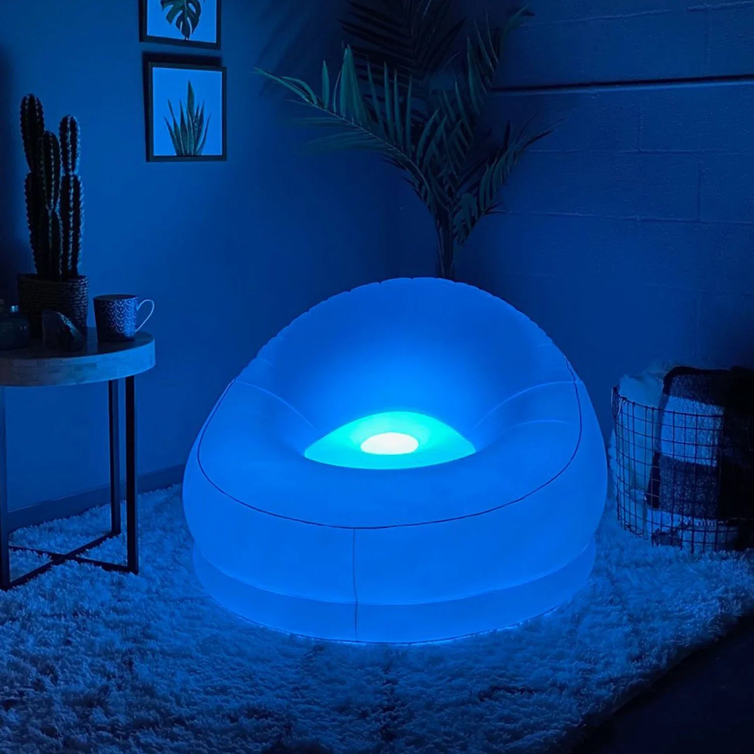 Illuminated Color Changing LED RGBW Inflatable Sofa-0