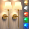 Load image into Gallery viewer, 2-Pack Wall Lights Battery Operated Wall Sconces-0