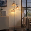 Load image into Gallery viewer, Boho Rattan Floor Lamp with Cage Shade-4