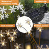 Load image into Gallery viewer, 8 Pack Snowflake Solar Swaying Garden Lawn Lights-3