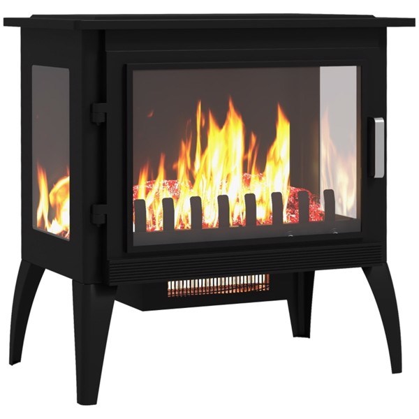 1500W 24" Electric Fireplace Stove-4