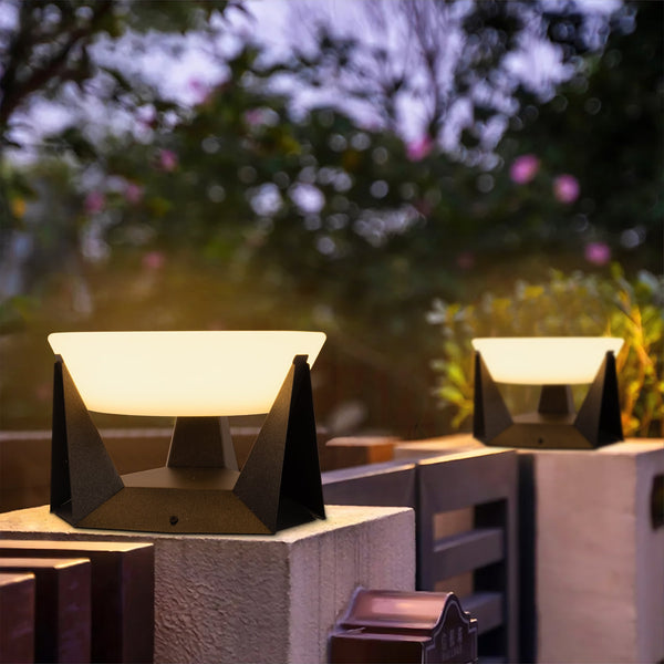 Modern Solar-powered Outdoor Post Light-2