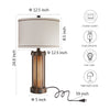 Load image into Gallery viewer, 25&quot; Table Lamp Set With Night Light And USB Ports-4