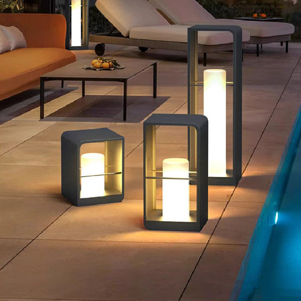 Solar powered Rectangular Path Lights-5