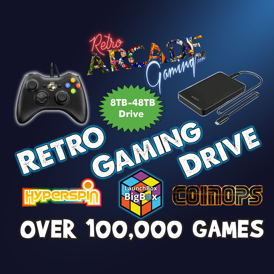 HYPERSPIN 50TB HDD10TBが1つと8TBが5つ HyperSpin, Launch Box, & Coinops 8TB-48TB Arcade Drive! Most Up To
