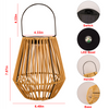 Load image into Gallery viewer, Solar Powered Outdoor Rattan Lantern-3