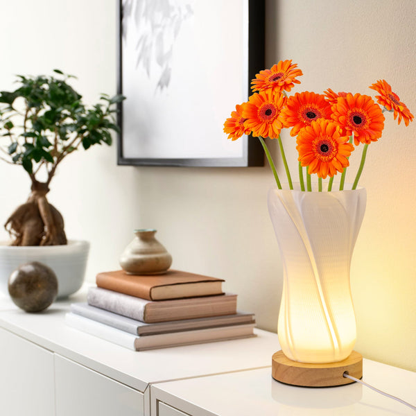 Frosted Glass Vase lamp-4