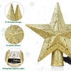 Load image into Gallery viewer, 2 Pack Gold Christmas Tree Topper Star, Christmas Decorations for Holiday, Xmas Tree Toppers-1