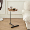 Load image into Gallery viewer, Brown C-shaped Side Table, Small Sofa Table for Living room-1