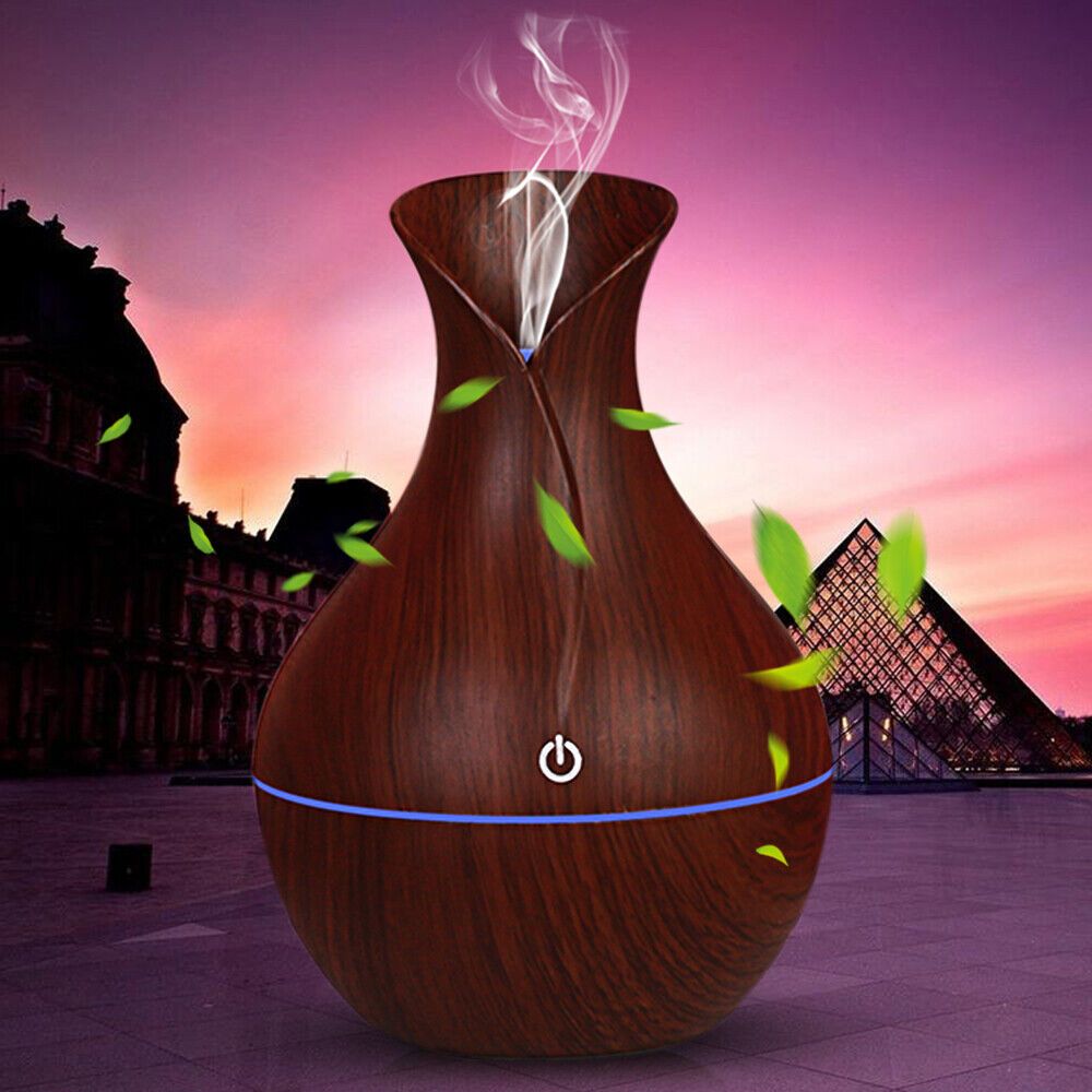 LED Ultrasonic Aroma Humidifier Essential Oil Diffuser-0