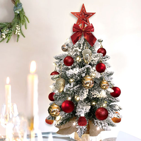 22" Mini Christmas Tree with Light Tabletop Decoration-7