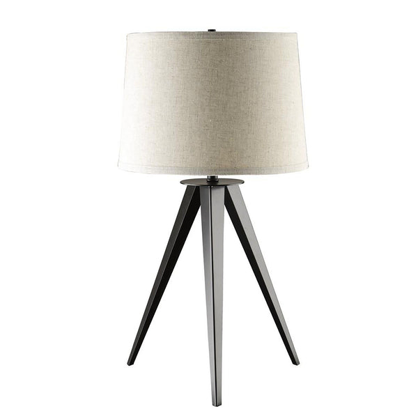 Grey and Black Tripod Floor Lamp-1