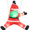 Load image into Gallery viewer, 4.9 FT Lighted Christmas Inflatable Santa Claus With Gift Bag For Holiday Party Front Yard Lawn Garden Decor-3