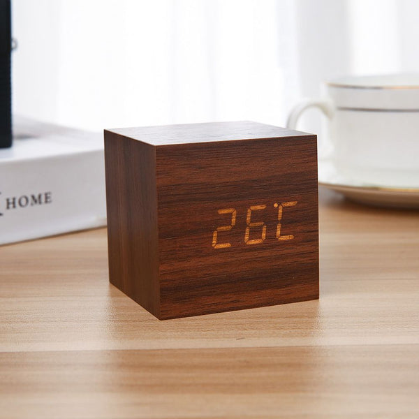 Wooden Minimalist Table Clock-5