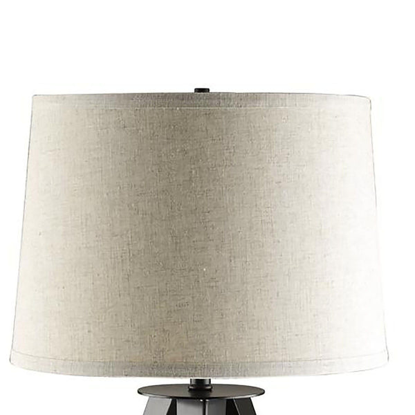 Grey and Black Tripod Floor Lamp-2