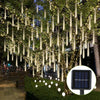 Load image into Gallery viewer, 8 Pcs Solar Powered Meteor Shower String Lights 9.84FT Falling Raindrop Tube-5