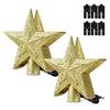 Load image into Gallery viewer, 2 Pack Gold Christmas Tree Topper Star, Christmas Decorations for Holiday, Xmas Tree Toppers-0