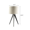 Load image into Gallery viewer, Grey and Black Tripod Floor Lamp-4