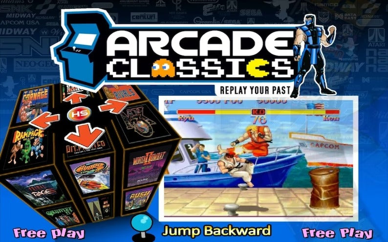 8000+ Add-On Pack! AtGames Legends Ultimate Family! CoinopsX 256GB Plug N Play Flash Drive!