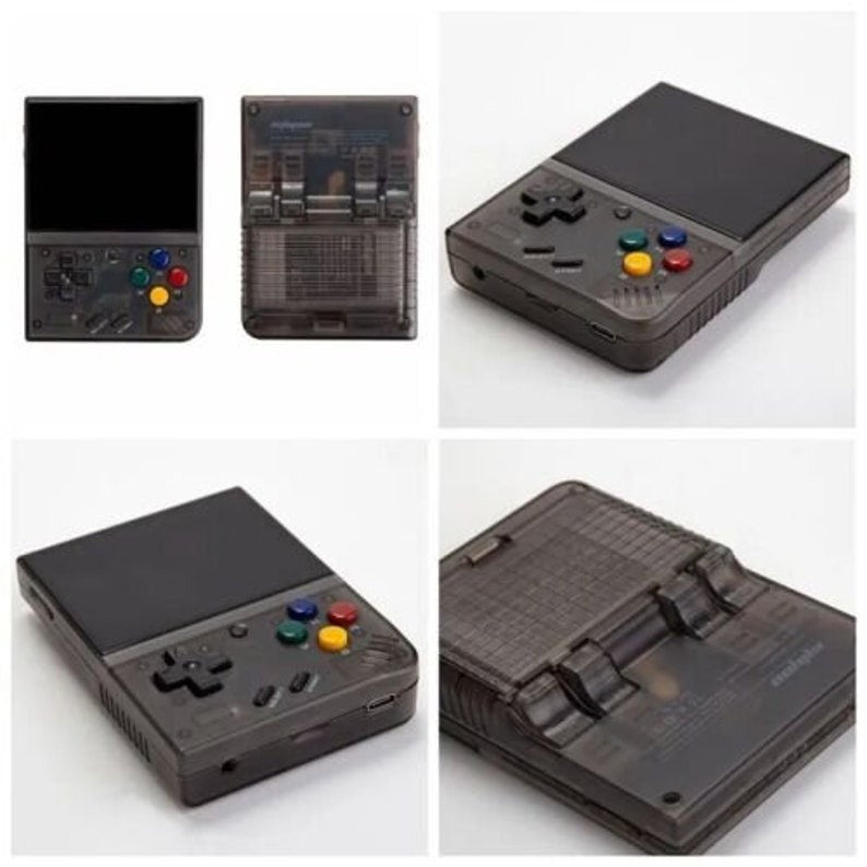 Miyoo Mini Plus - BLACK - Includes Over 37000 Games On A 1TB Micro SD Card Preinstalled, Charger, Carrying Case, & Screen Protector Included