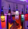 Load image into Gallery viewer, Halloween 3pcs Witch Hat Lighted Ghost Hanging String Light-0