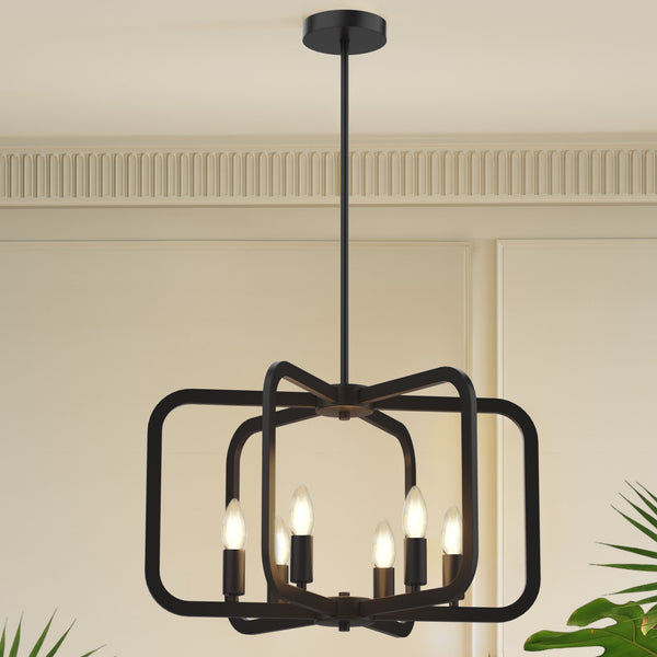 Electronic Candle Chandelier Light Fixture-0