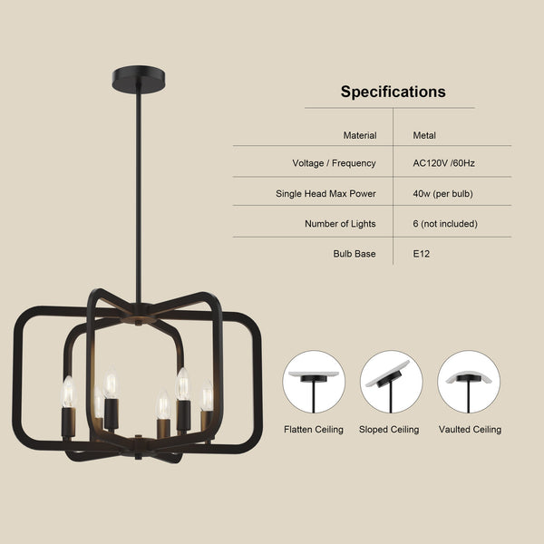 Electronic Candle Chandelier Light Fixture-3