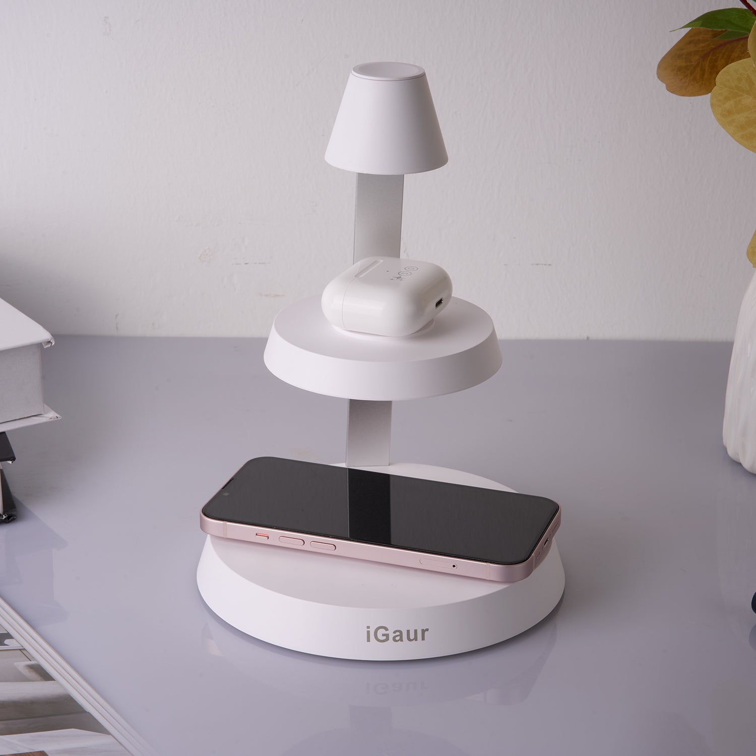 3-In-One Wireless Charger with Night Light-5