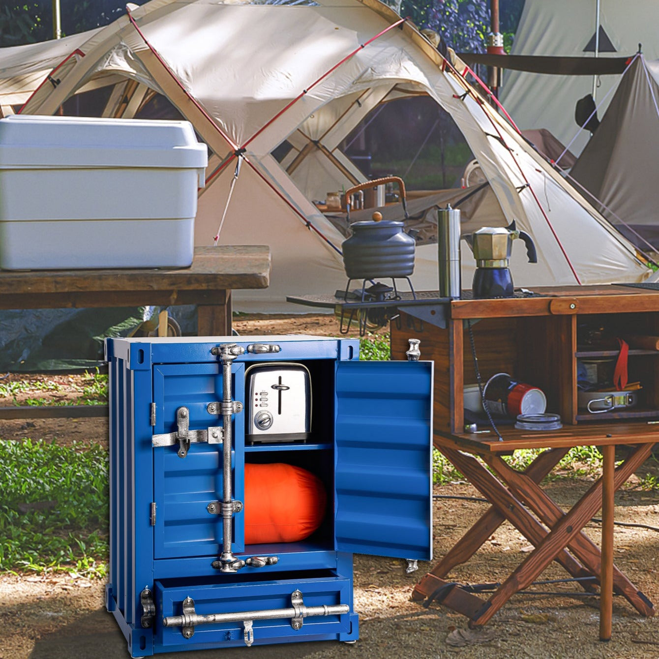 Container Storage Side Table - Large-6