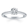 Load image into Gallery viewer, 14k White Gold Classic Pave Diamond Band Engagement Ring