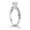 Load image into Gallery viewer, 14k White Gold Diamond Pave Cathedral Engagement Ring